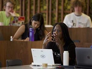 Image of students discussing
