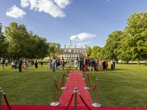 Image of red carpet in front of Commons